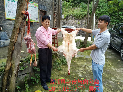 剥皮演示