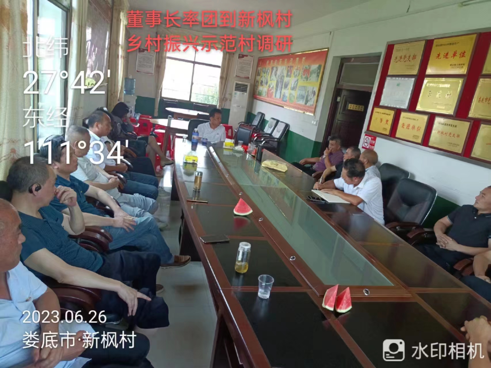 董事长率团到新枫村乡村振兴示范村调研